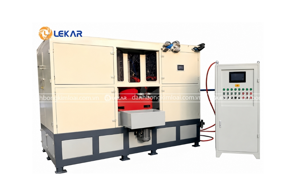 Máy đánh bóng tự động kiểu mâm xoay chân không 4 tổ mài LK-11C100-4B-16
