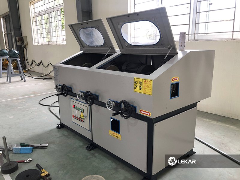 máy đánh bóng 3 tổ mài đánh bóng ống tròn thẳng