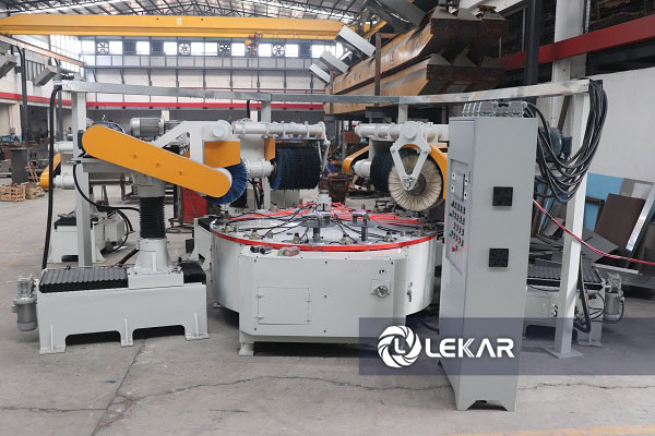 Máy đánh bóng 4/6/8 đầu mài kiểu mâm quay liên tục