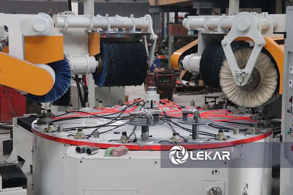 Máy đánh bóng 4/6/8 đầu mài kiểu mâm quay liên tục
