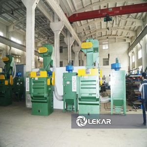 Máy phun bi làm sạch bề mặt kim loại