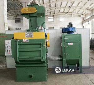 Máy phun bi làm sạch thùng đảo