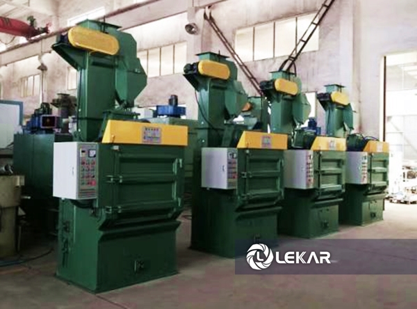 Máy phun bi làm sạch thùng đả