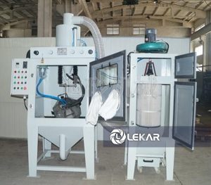 máy phun cát tự động kiểu thùng quay