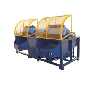 Rotary double-barrel polishing machine