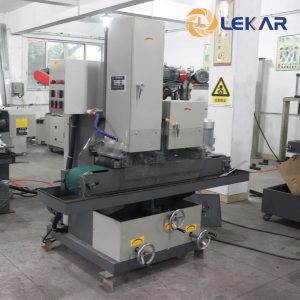 Automatic swing two-station (wet & dry) polishing machine, conveyor included