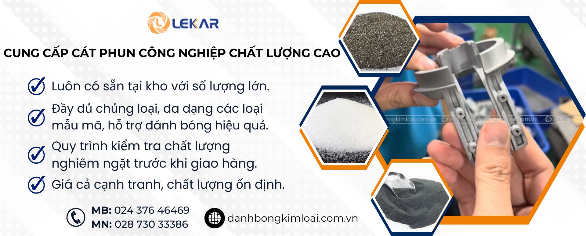 LEKAR - Nhà phân phối cát phun công nghiệp tại Cần Thơ được các doanh nghiệp tin chọn LEKAR - Nhà phân phối cát phun công nghiệp tại Cần Thơ được các doanh nghiệp tin chọn