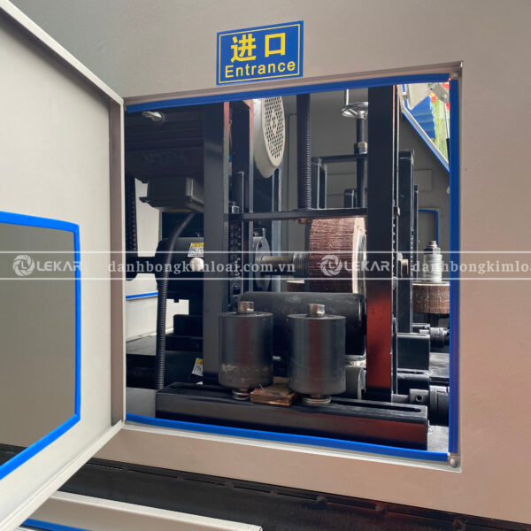 Máy đánh bóng ống vuông thẳng, 4 đầu mài/1 tổ mài, LKO-12V-B-4-16.75, có hộp che, trung cấp, tổng công suất động cơ 16.75KW - Ảnh 5