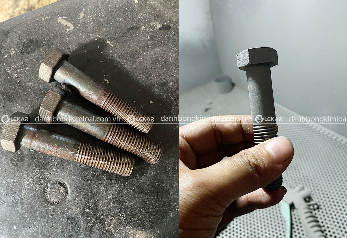 Sản phẩm sau khi đánh bóng bằng máy phun cát