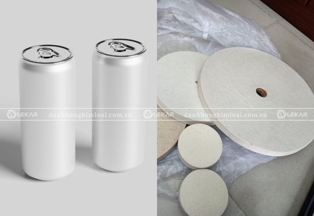 Quy trình đánh bóng nhôm bằng nỉ