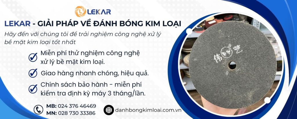 Vì sao xưởng inox dùng bánh nỉ xám ở công đoạn trung gian?