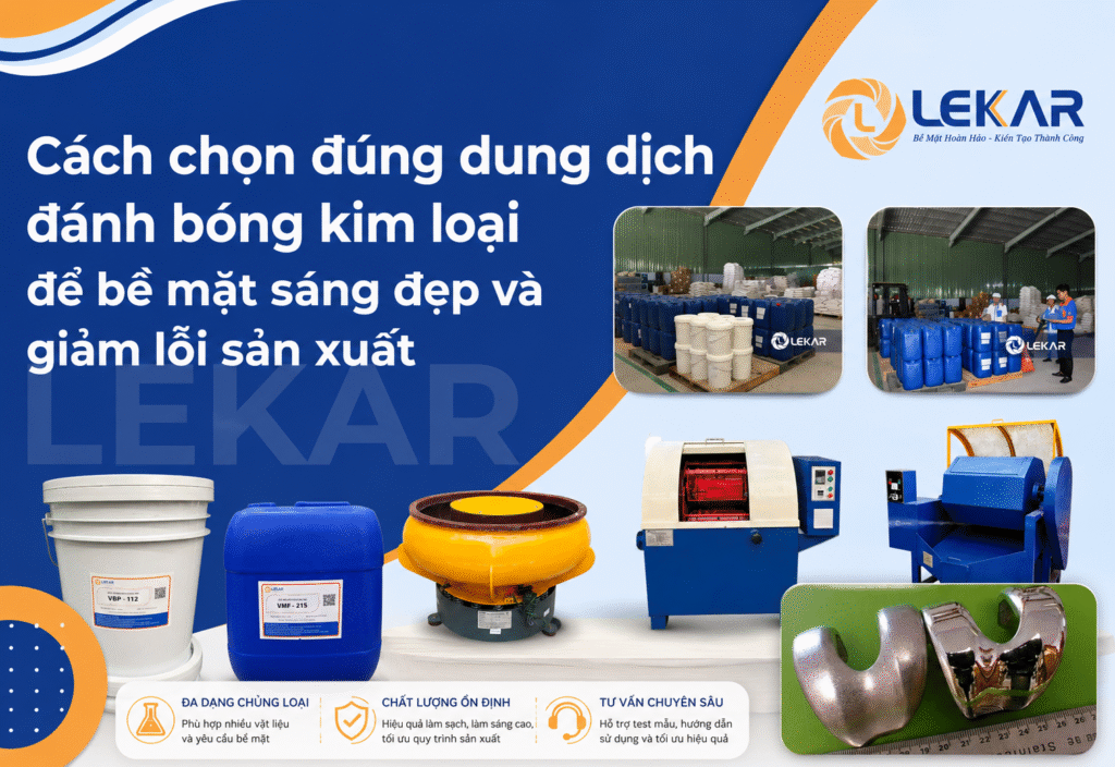 Cách chọn dung dịch đánh bóng kim loại