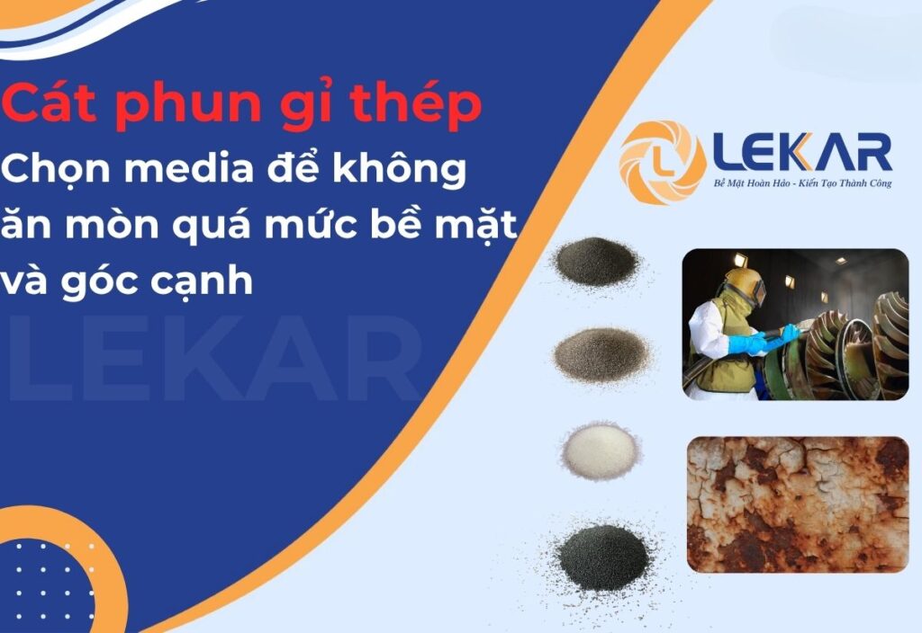 Cát phun gỉ thép