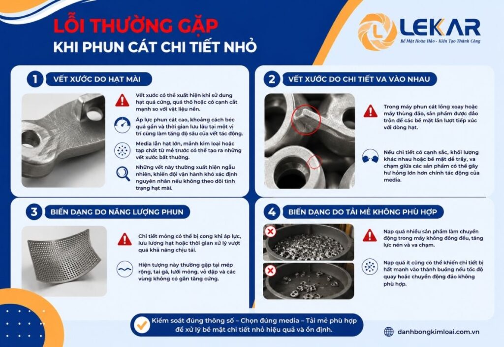 gia công phun cát cho chi tiết nhỏ